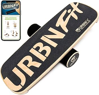 【美品】URBNFit バランスボード ローラーボード　木製　体幹　バランス Amazon | URBNFit Wooden Balance Board Trainer - Roller Board for